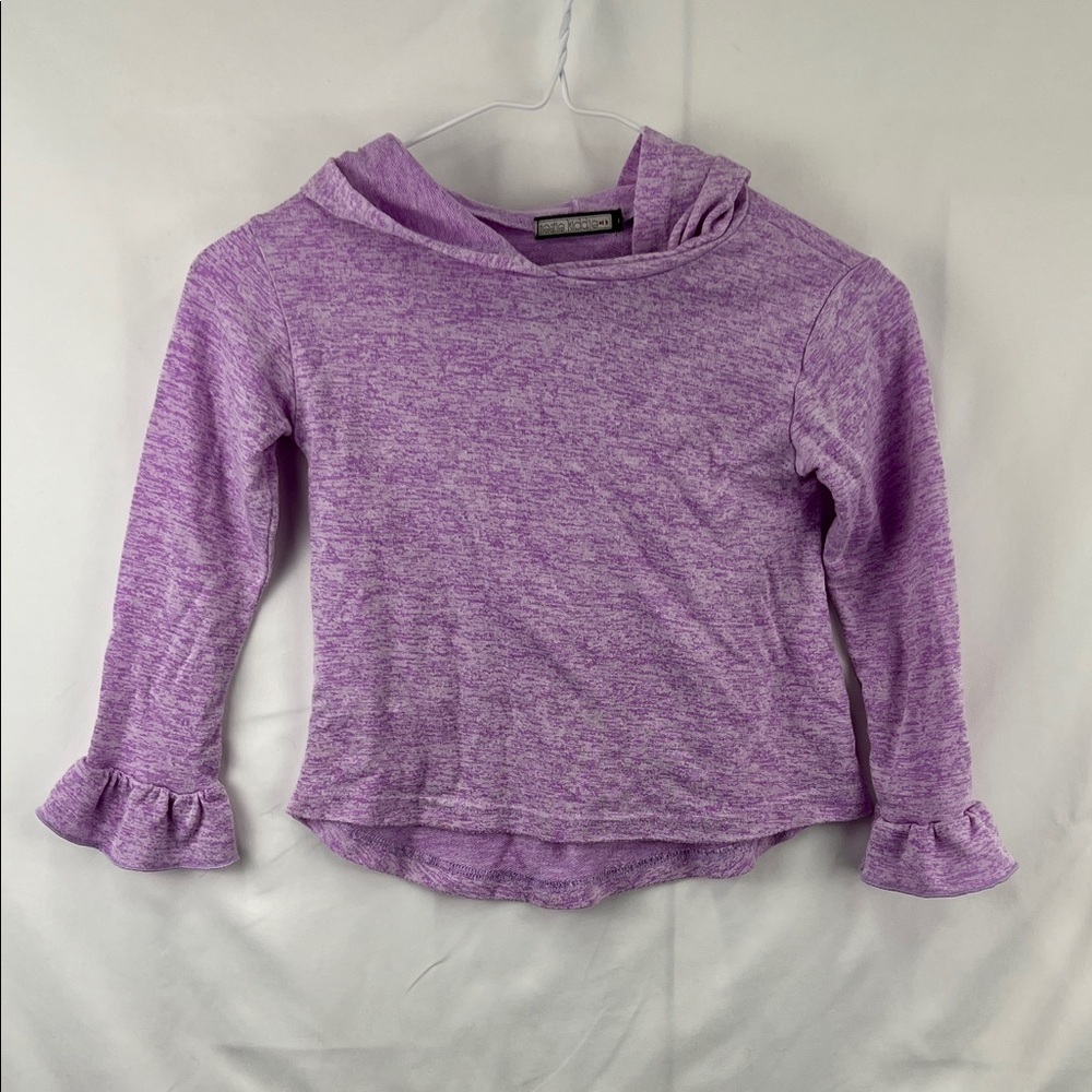 Neatie Kiddie - Girls Woven Hooded Sweatshirt - Size 6 - Purple Heather